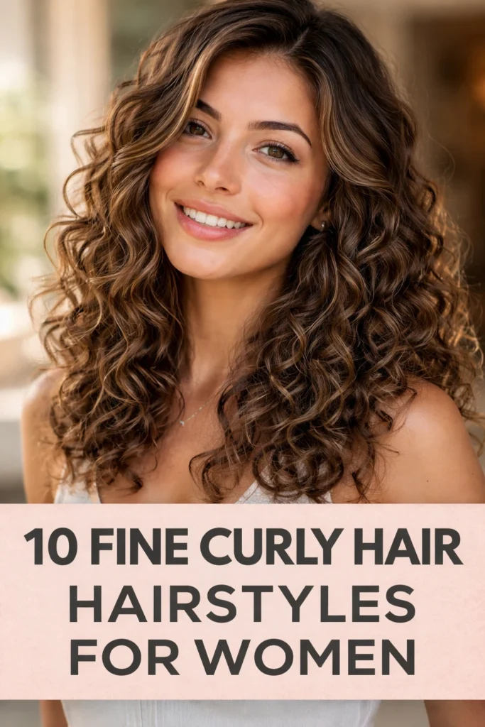 10 Hairstyles for Fine Curly Hair