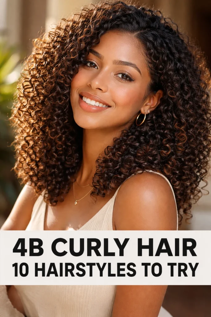 10 Hairstyles for 4b Curly Hair