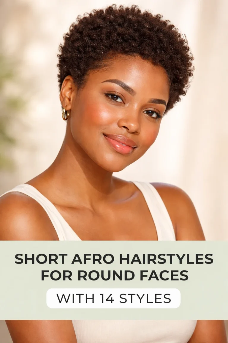 14 Short Afro Hairstyles for Round Faces