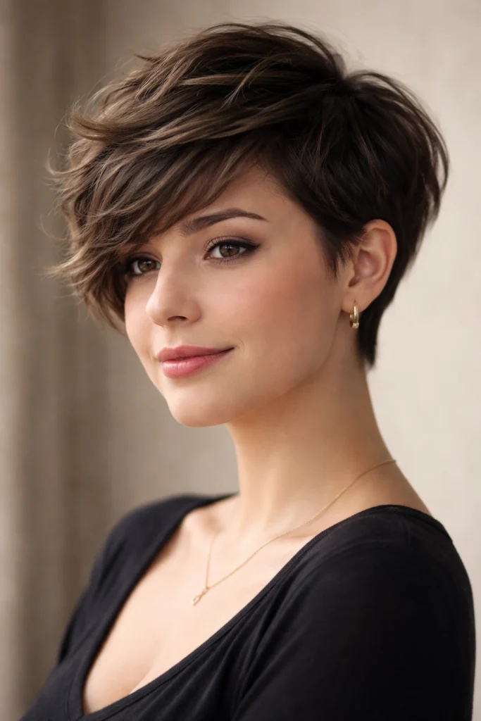 12 Wavy Pixie Haircuts for Round Faces