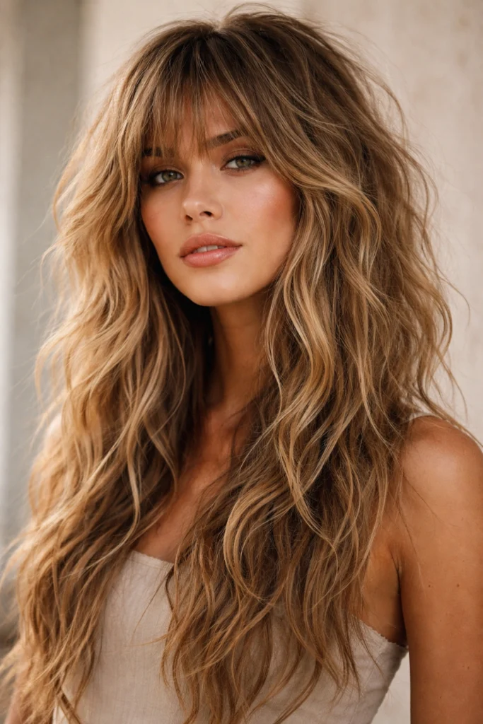 13 Long Wavy Wolf Cuts