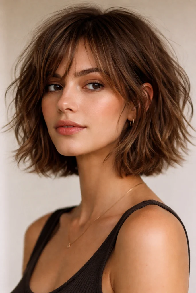 13 Short Wavy Hairstyles That Tame Frizz
