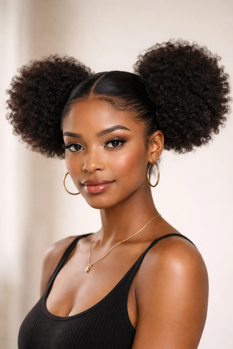 9 Two Afro Puff Styles for Any Hair Length