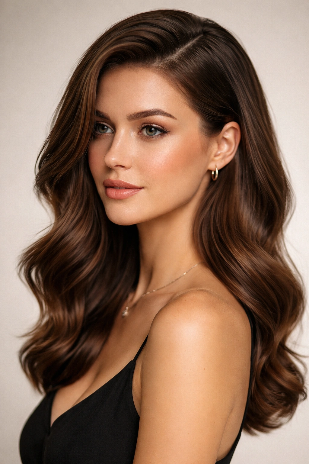 Sleek side-swept waves with polished finish