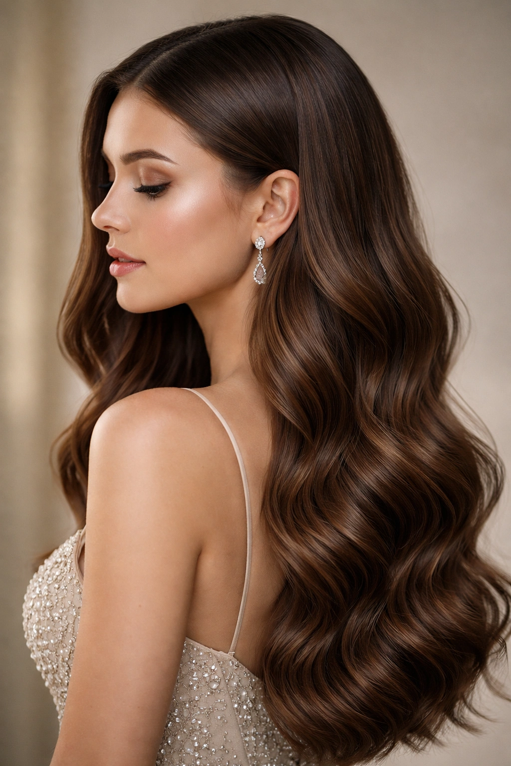 Sleek crown sections with straight and wavy lengths in profile