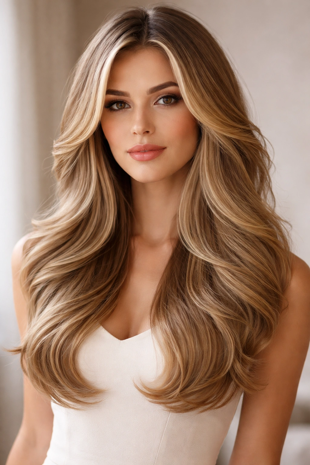 Soft blended butterfly waves with smooth, polished silhouette