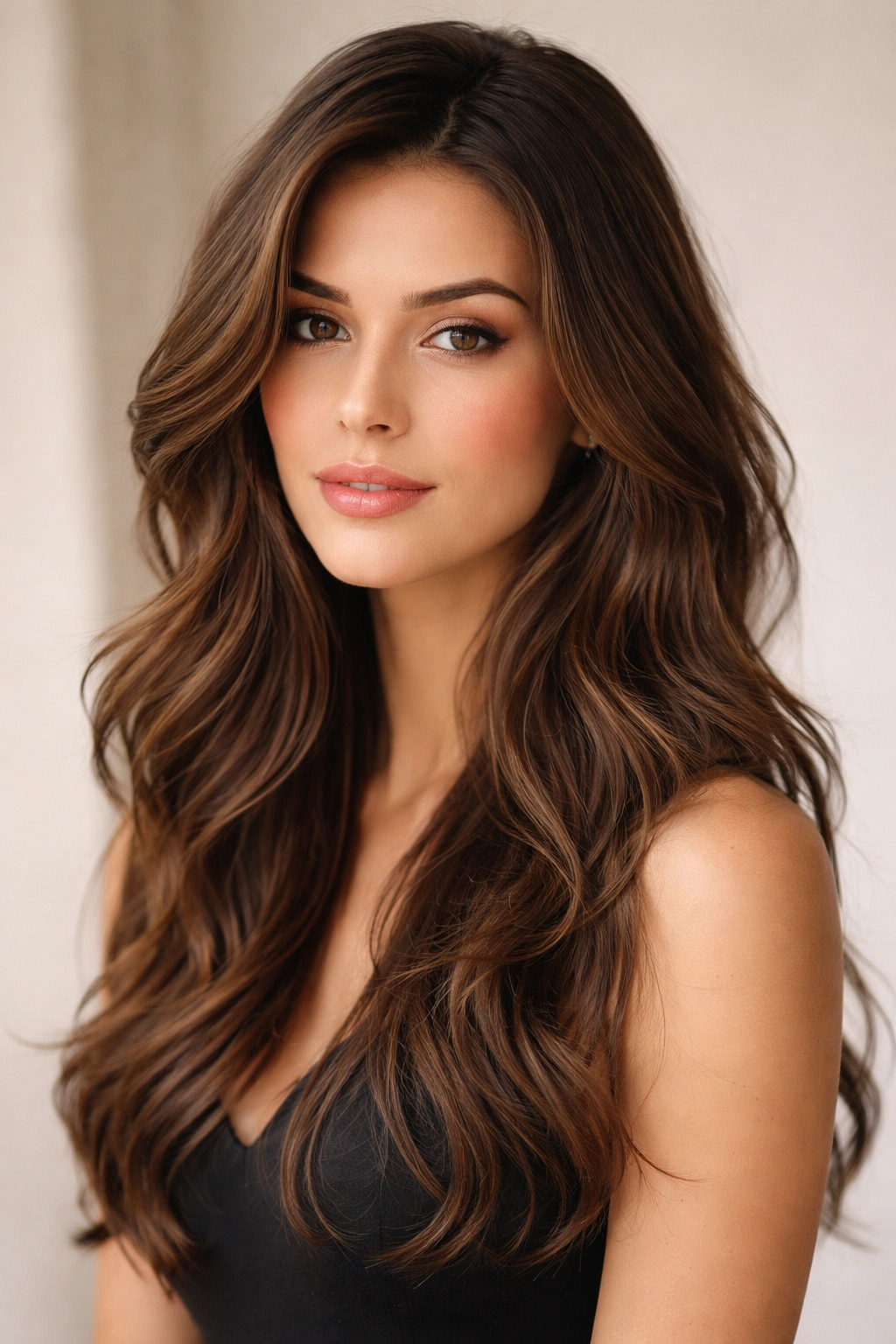 Model with soft waves and subtle layers creating gentle movement