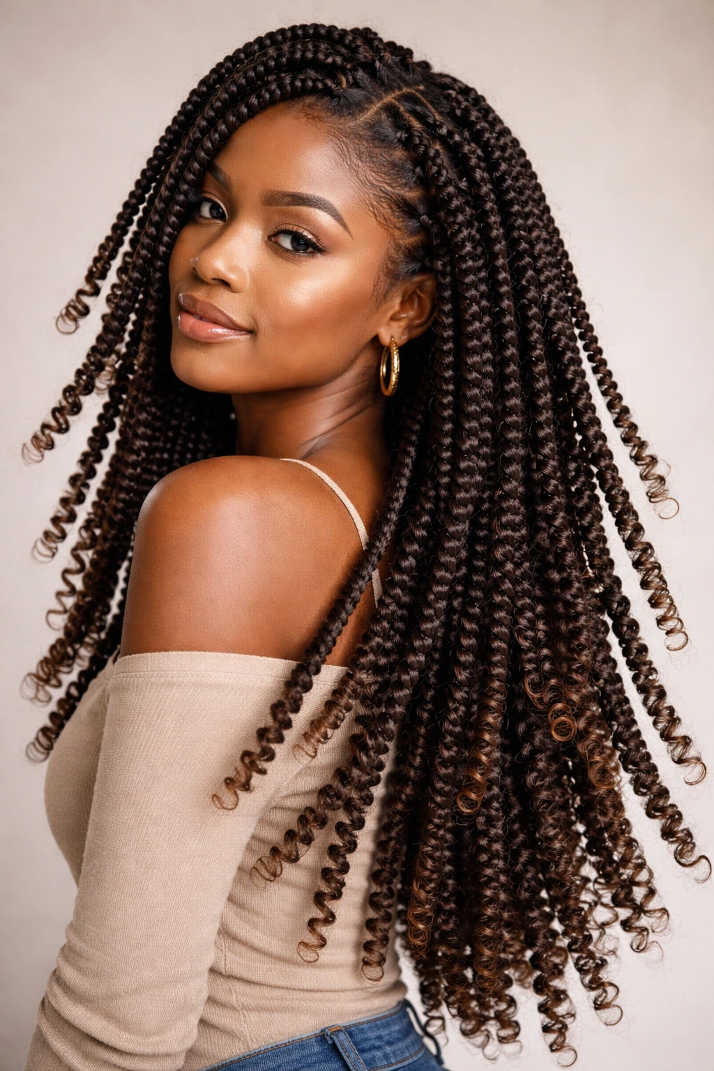 Close-up of spring twists with coil-like texture and bounce