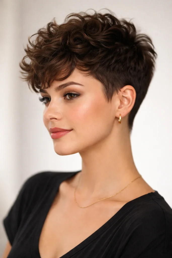 10 Curly Hairstyles for Round Faces