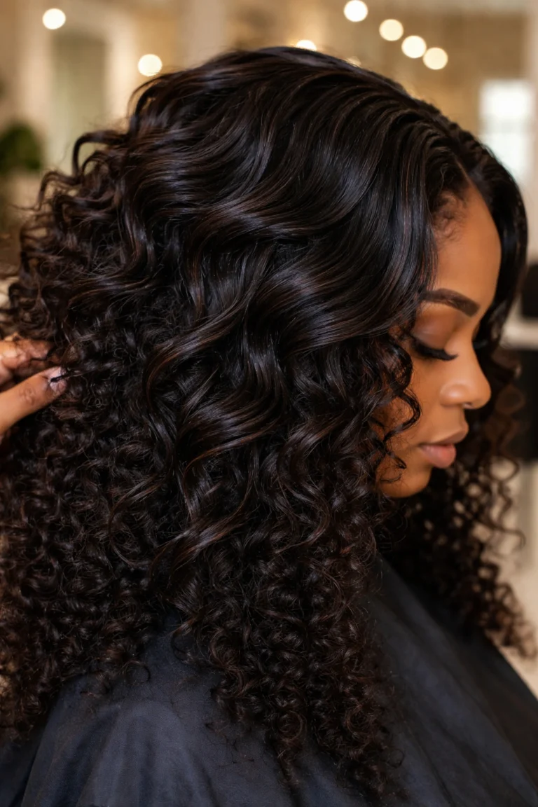 10 Quick Weave Styles for Curly Hair