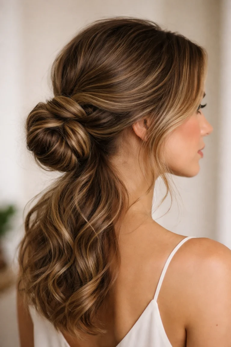 13 Medium Updos for Wavy Hair