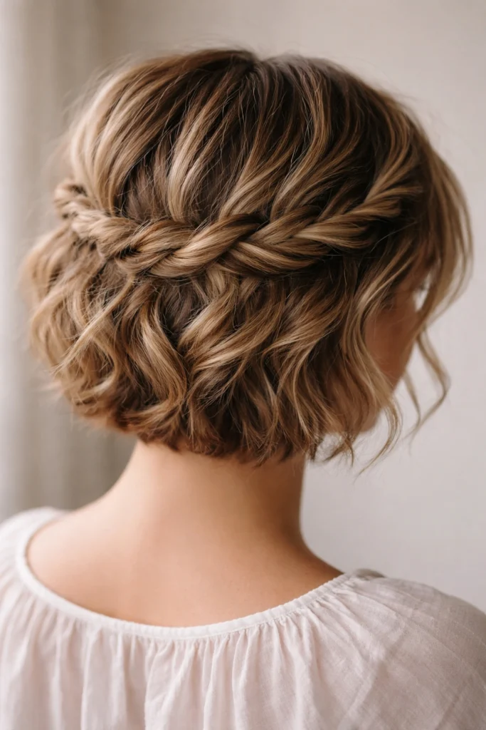 16 Easy Short Updos for Wavy Hair
