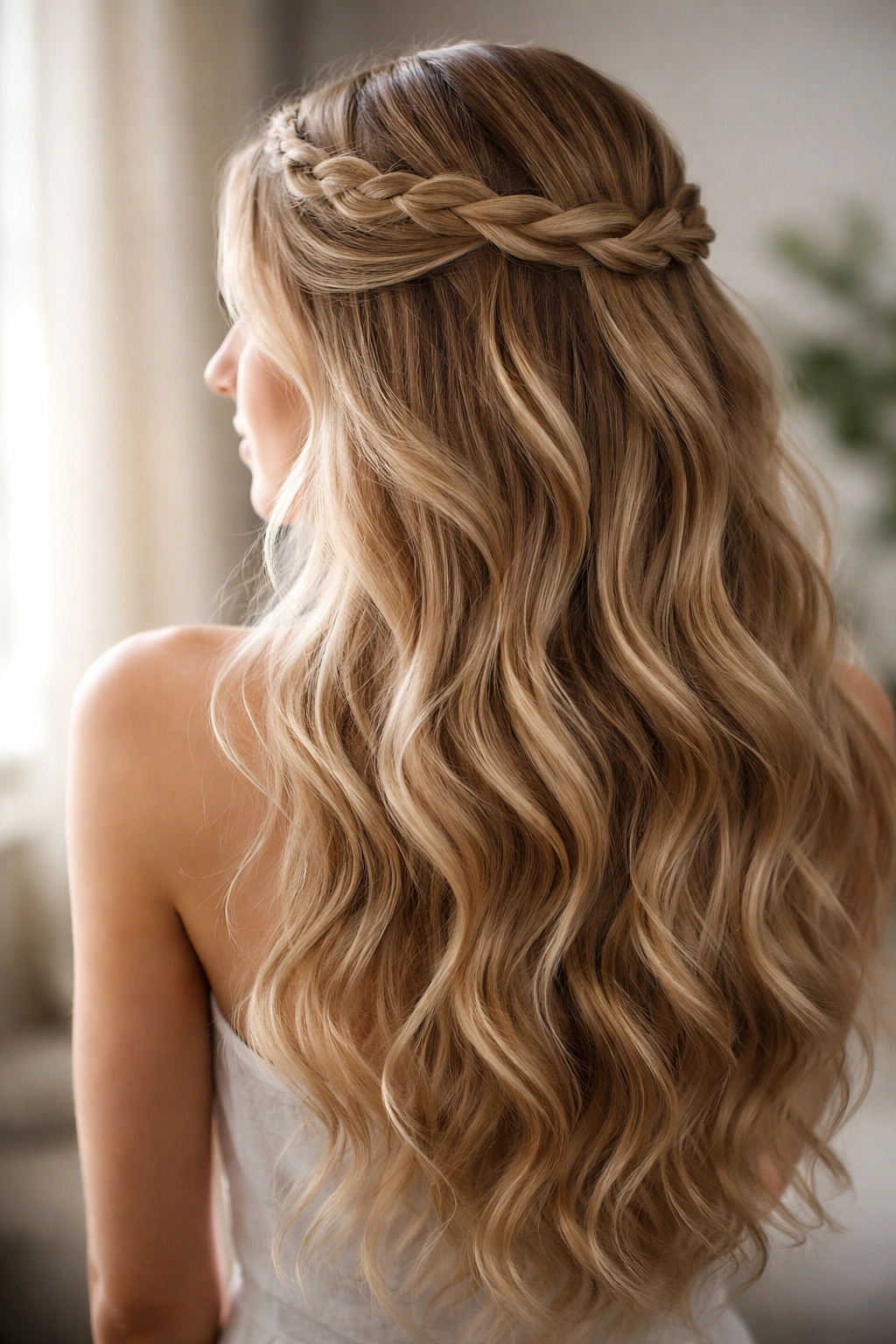 Twisted Crown Waves with a crown twist and flowing waves