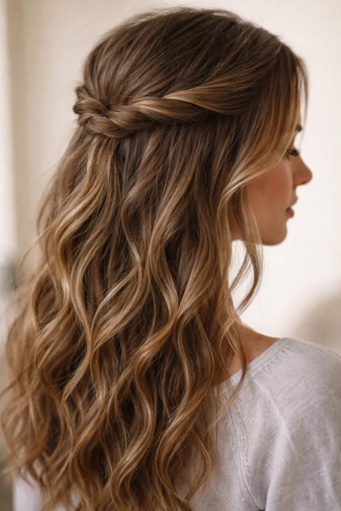 8 Half Ups for Wavy Hair