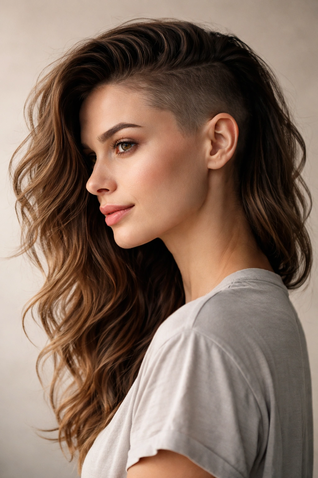 Asymmetrical waves with visible undercut on one side.