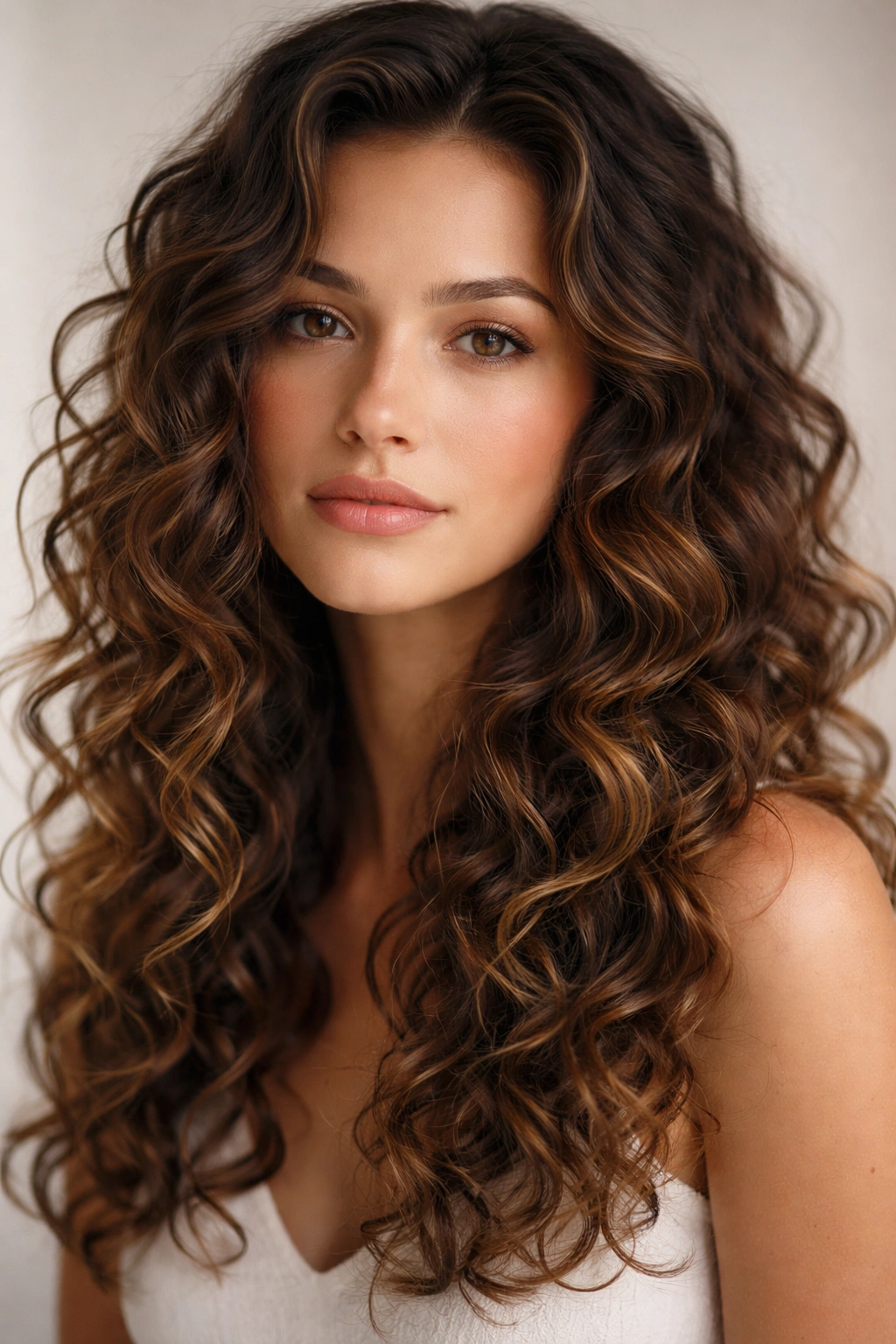 Defined frizz-free curls with natural texture and shine