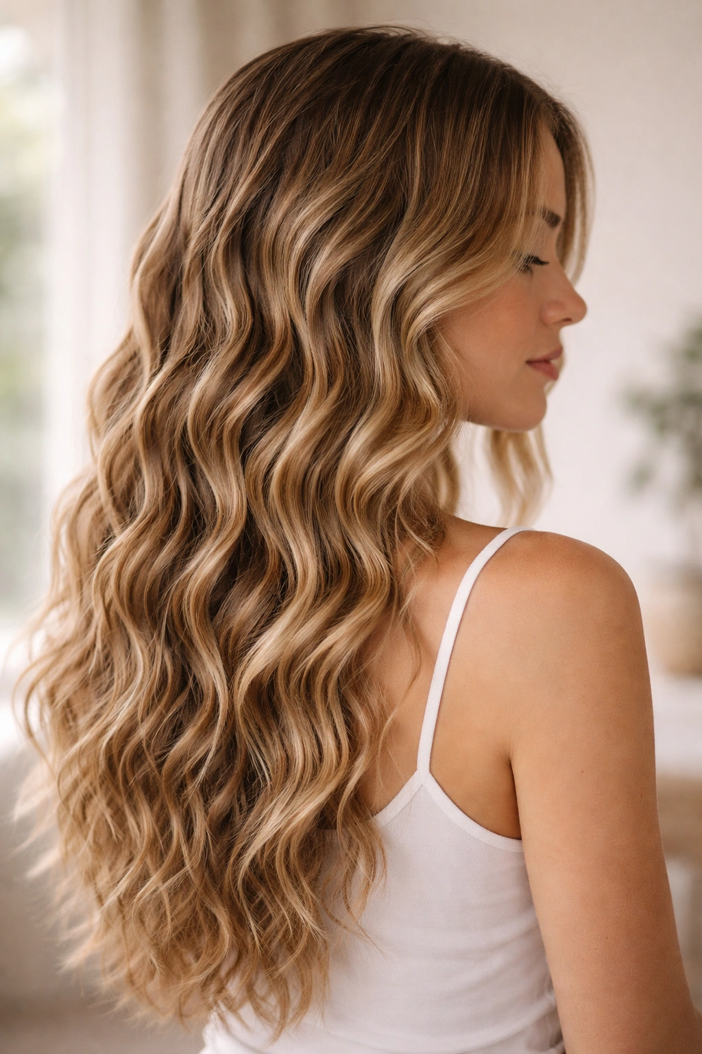 Hair waves formed by wet-setting and air drying