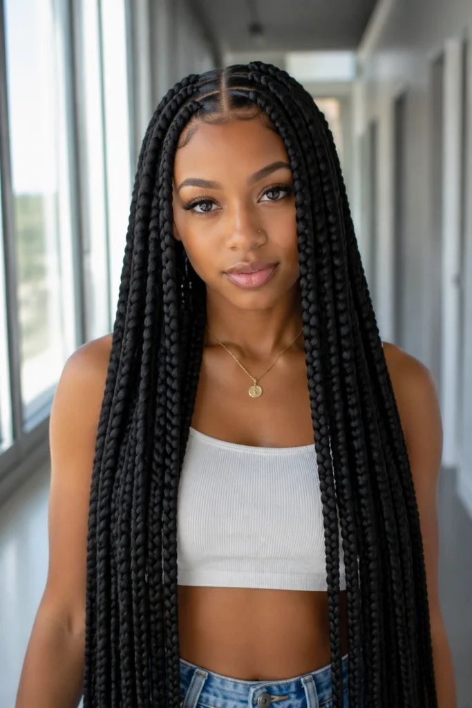 20 Jumbo Feed-In Box Braids