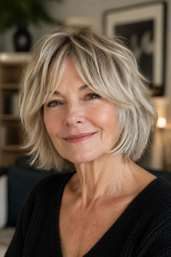 25 Medium Length Hairstyles for Women Over 60