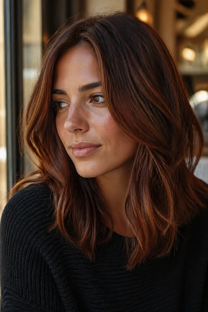 21 Reddish-Brown Hair Color Ideas That Look Warm