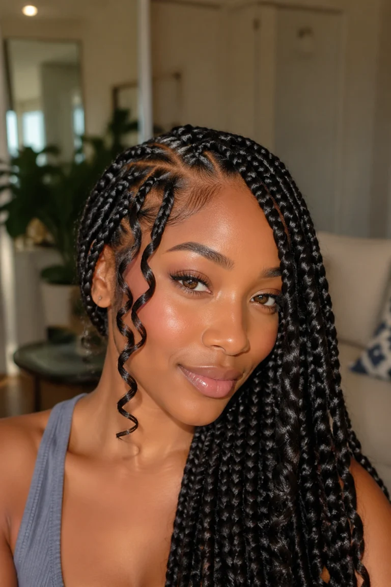 15 Jumbo Long Goddess Knotless Box Braids