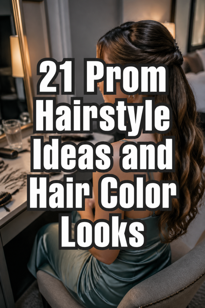 21 Prom Hairstyles and Hair Color Ideas