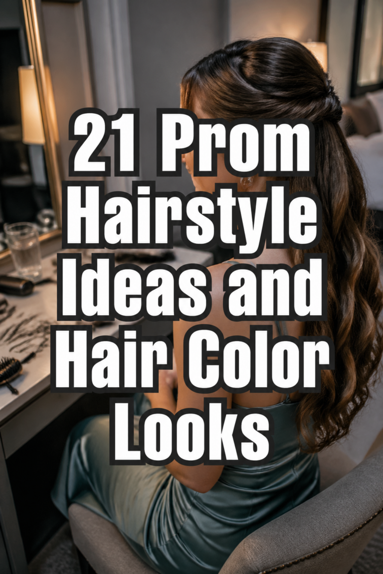 21 Prom Hairstyles and Hair Color Ideas