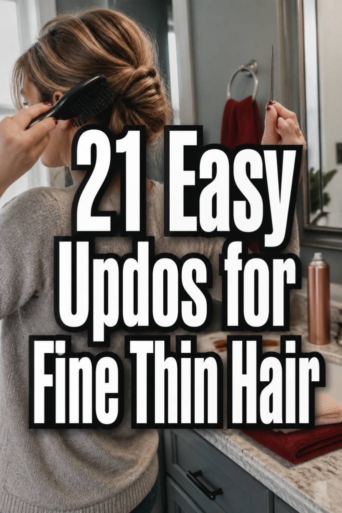 21 Easy Updos for Fine Thin Hair
