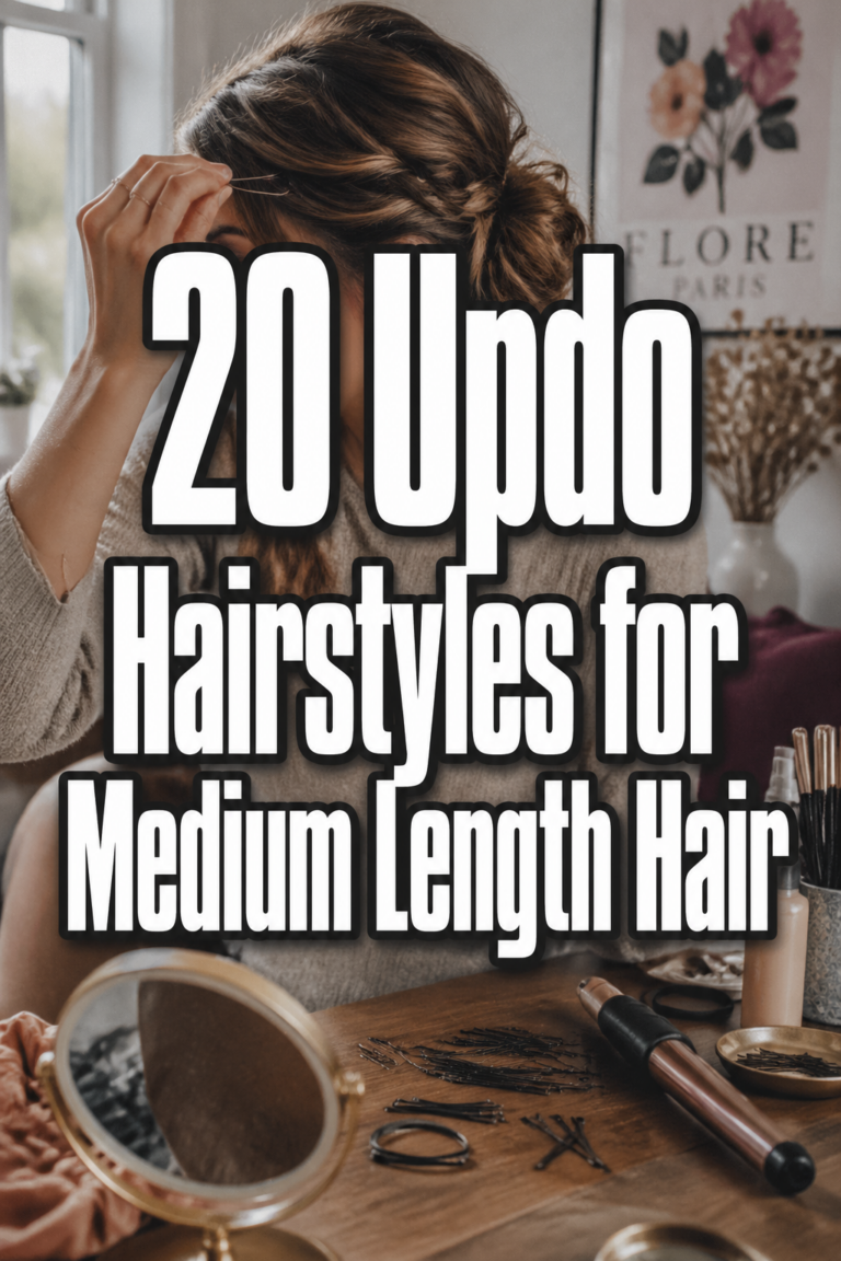 20 Updo Hairstyles for Medium Length Hair