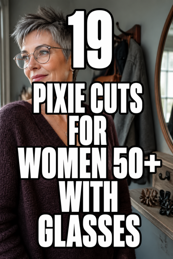 19 Pixie Cuts for Women Over 50 Who Wear Glasses