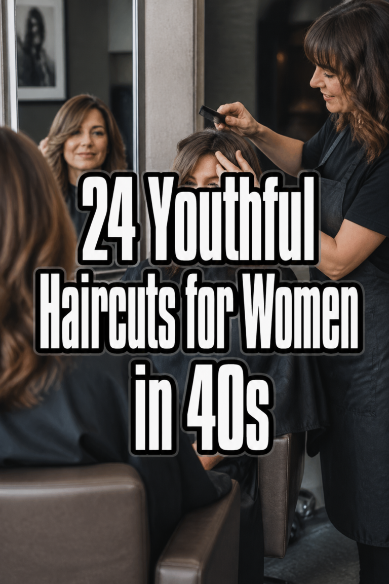 24 Youthful Haircuts for Women Over 40
