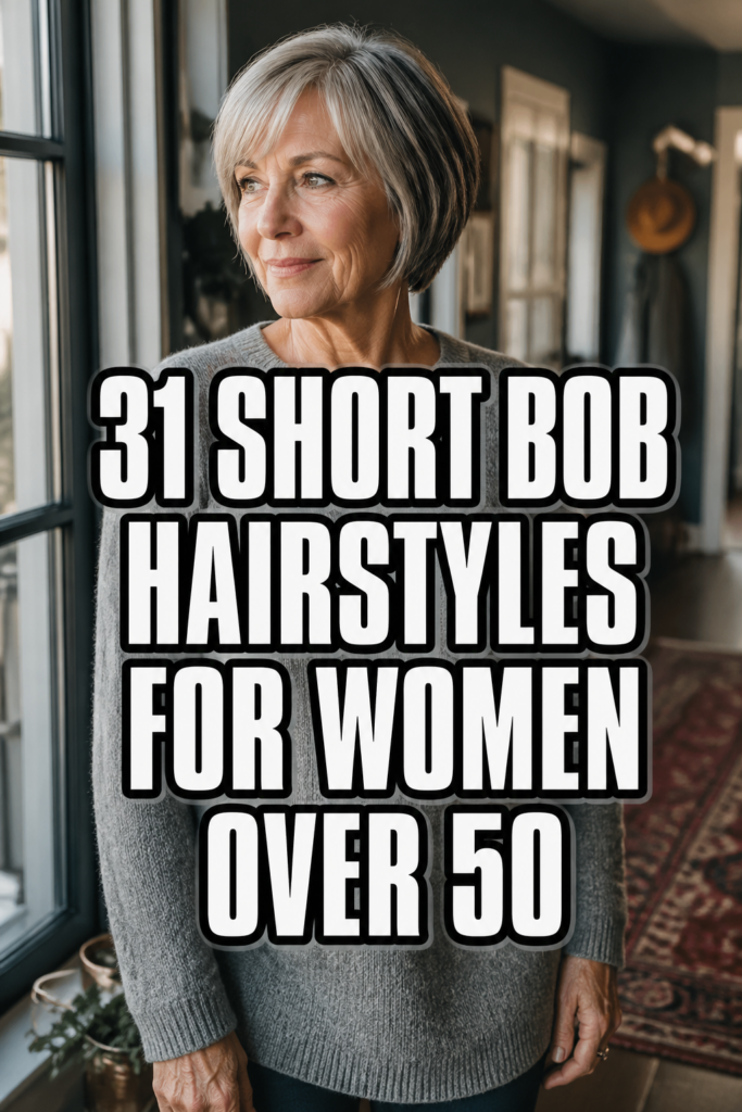 31 Short Bob Hairstyles for Women Over 50