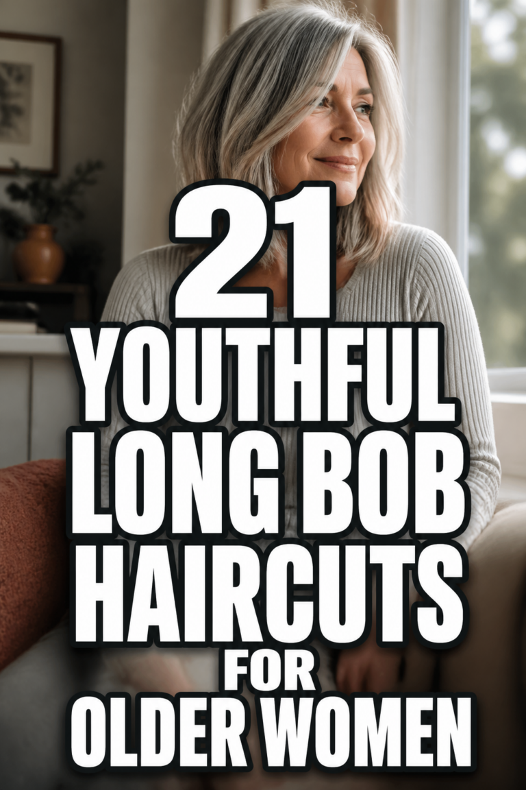 21 Youthful Long Bob Hairstyles for Older Women