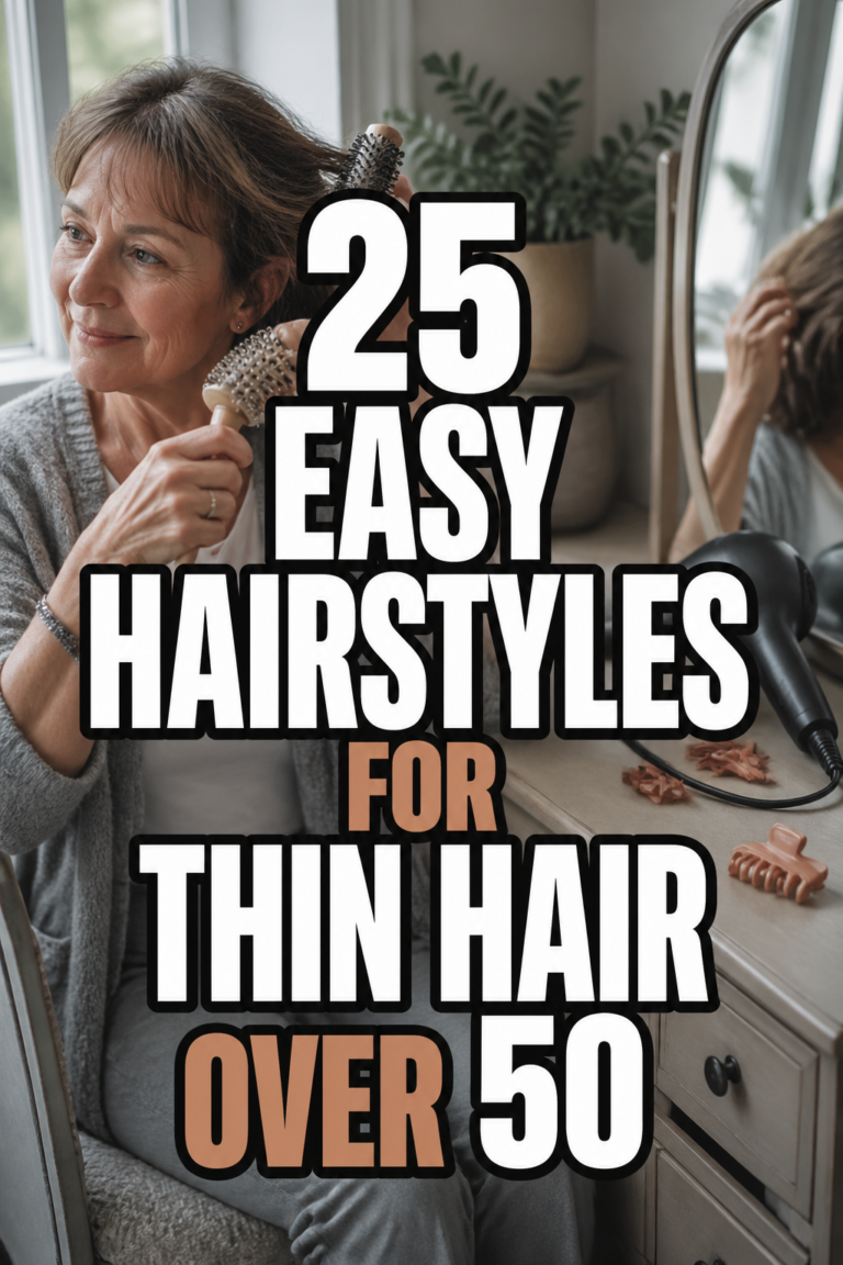 25 Easy Hairstyles for Thin Hair Over 50