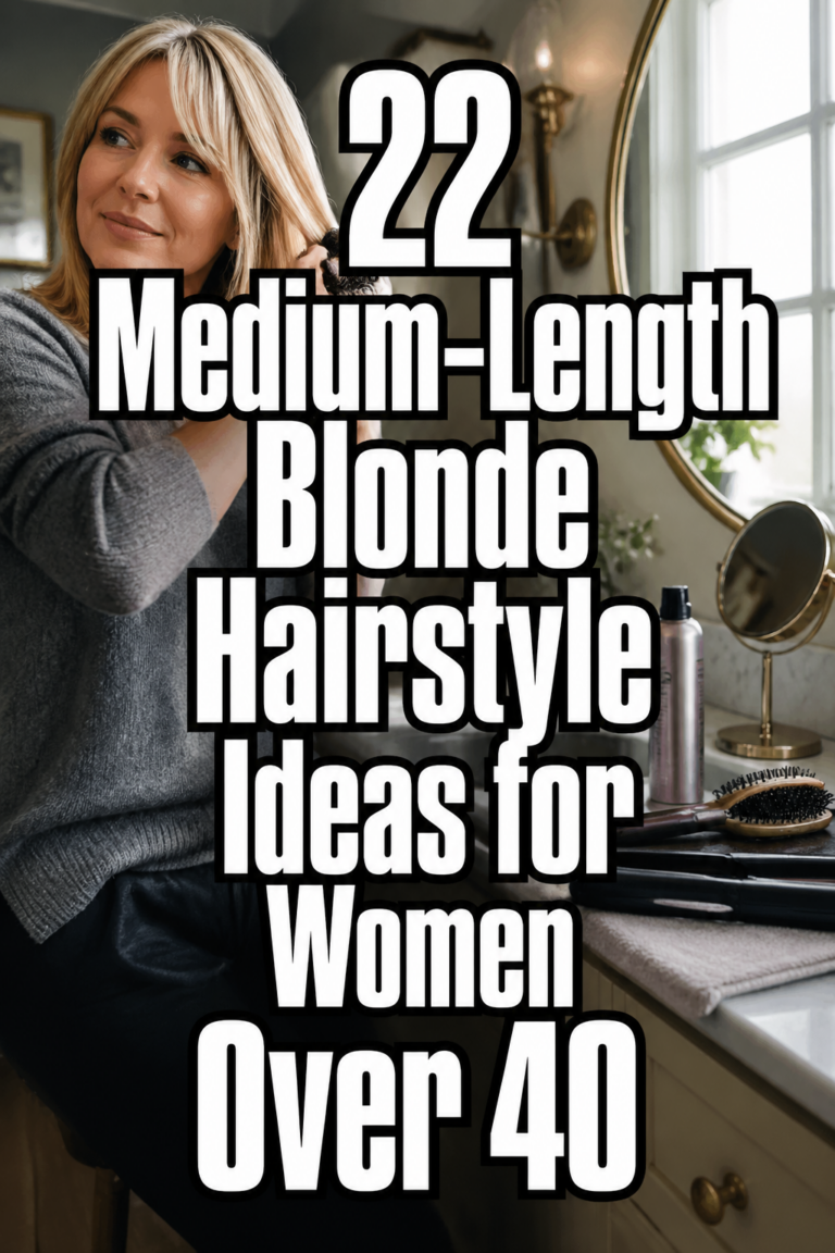22 Medium-Length Blonde Hairstyles for Women Over 40