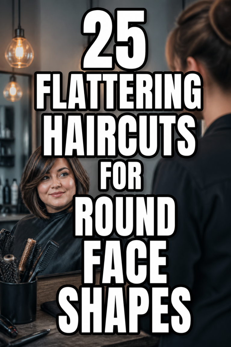 25 Flattering Haircuts for Round Faces