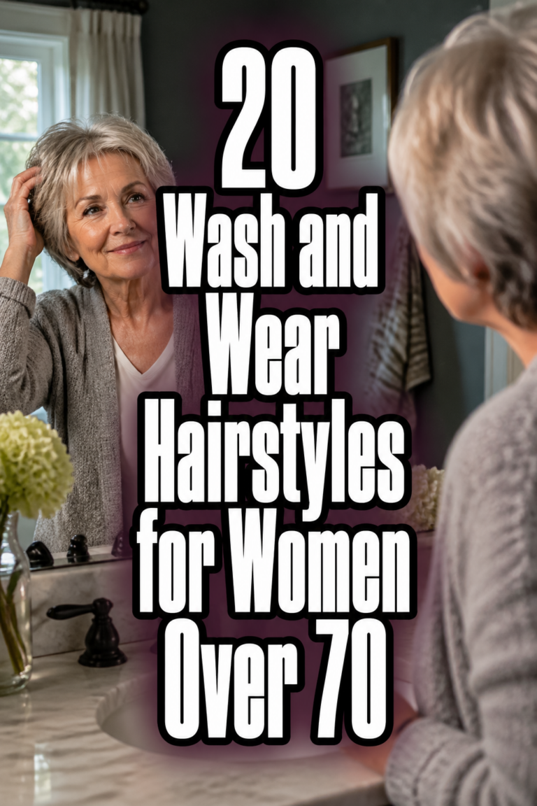 20 Wash and Wear Hairstyles for Women Over 70
