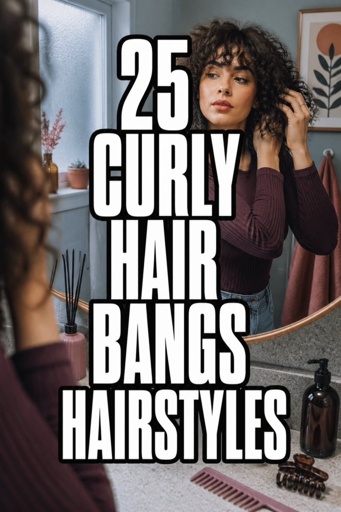 25 Hairstyles for Curly Hair With Bangs This Year