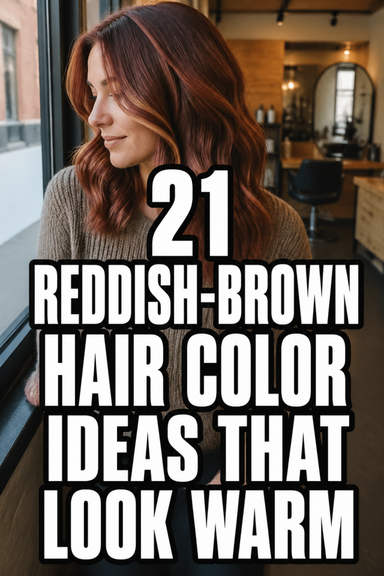 21 Reddish-Brown Hair Color Ideas That Look Warm