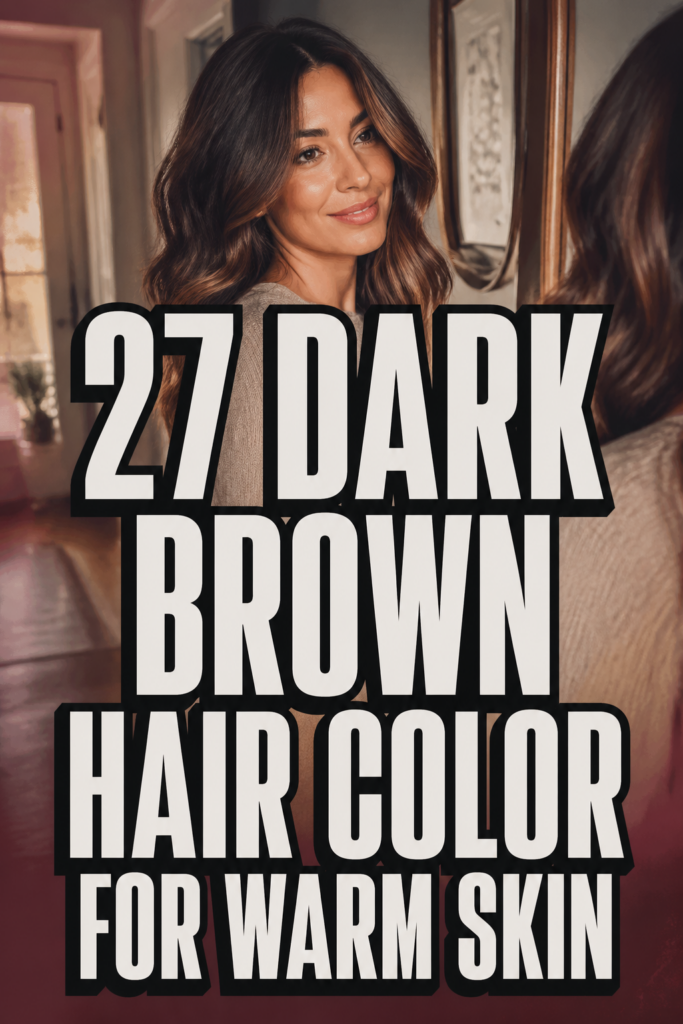 27 Dark Brown Hair Color Ideas for Warm Skin