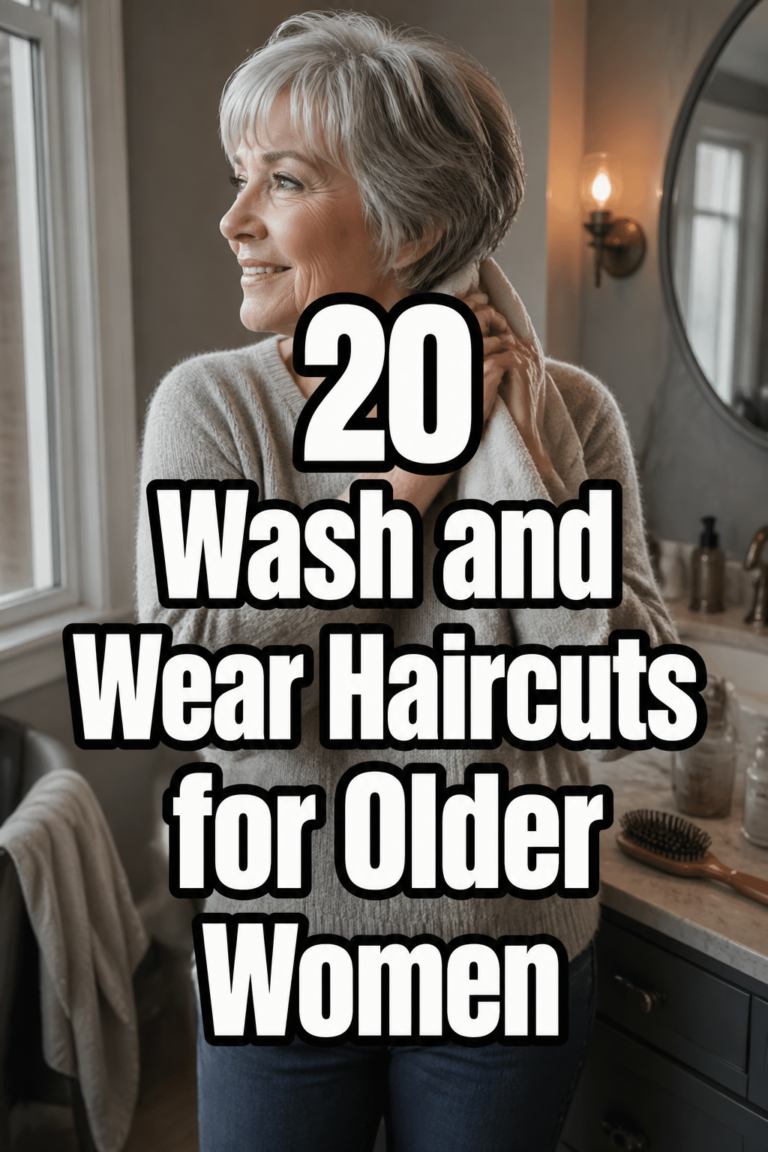 20 Wash and Wear Hairstyles for Older Women