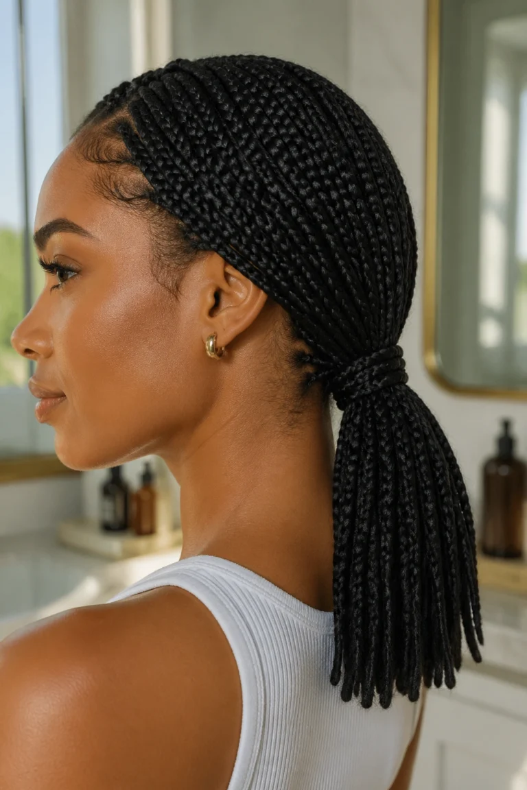 18 Short Box Braid Ponytails