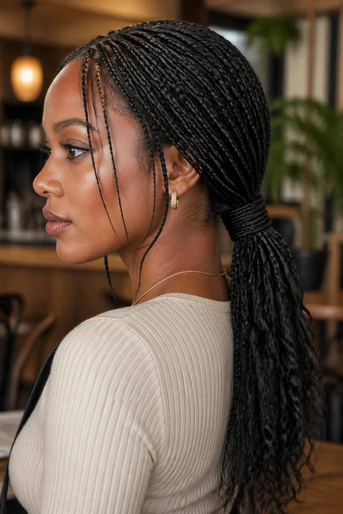 18 Boho Box Braid Ponytails