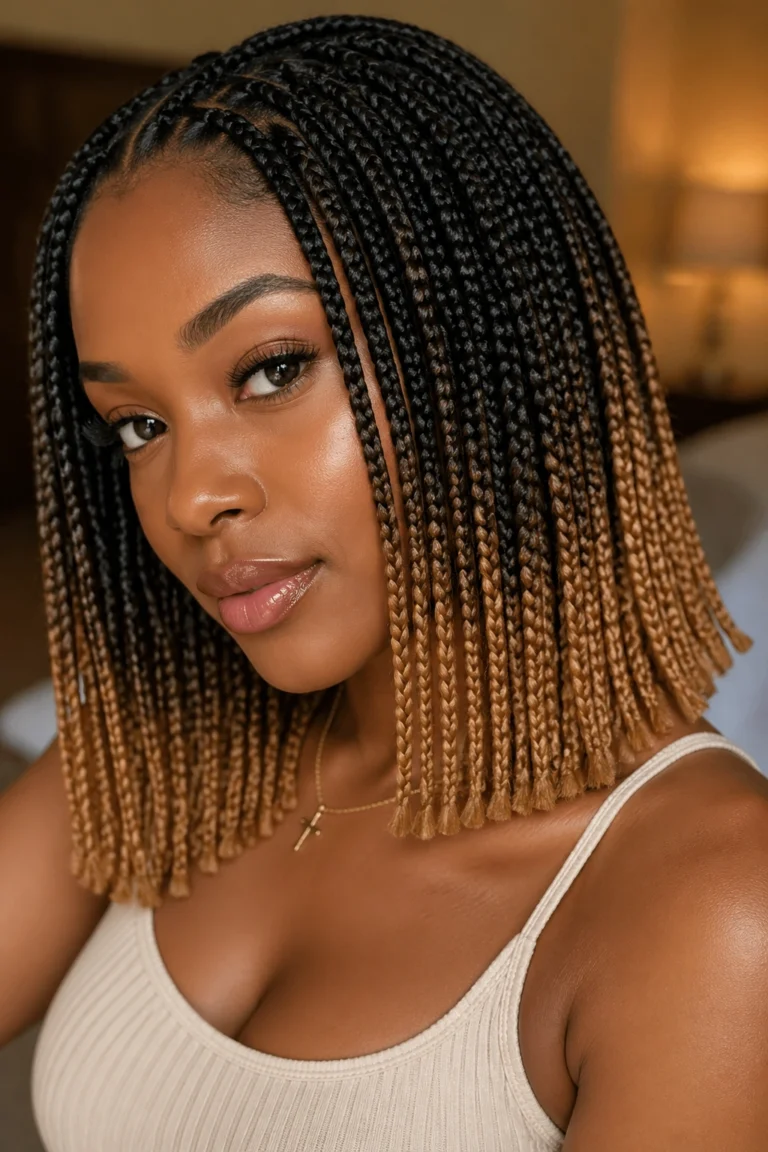18 Small Ombré Box Braids