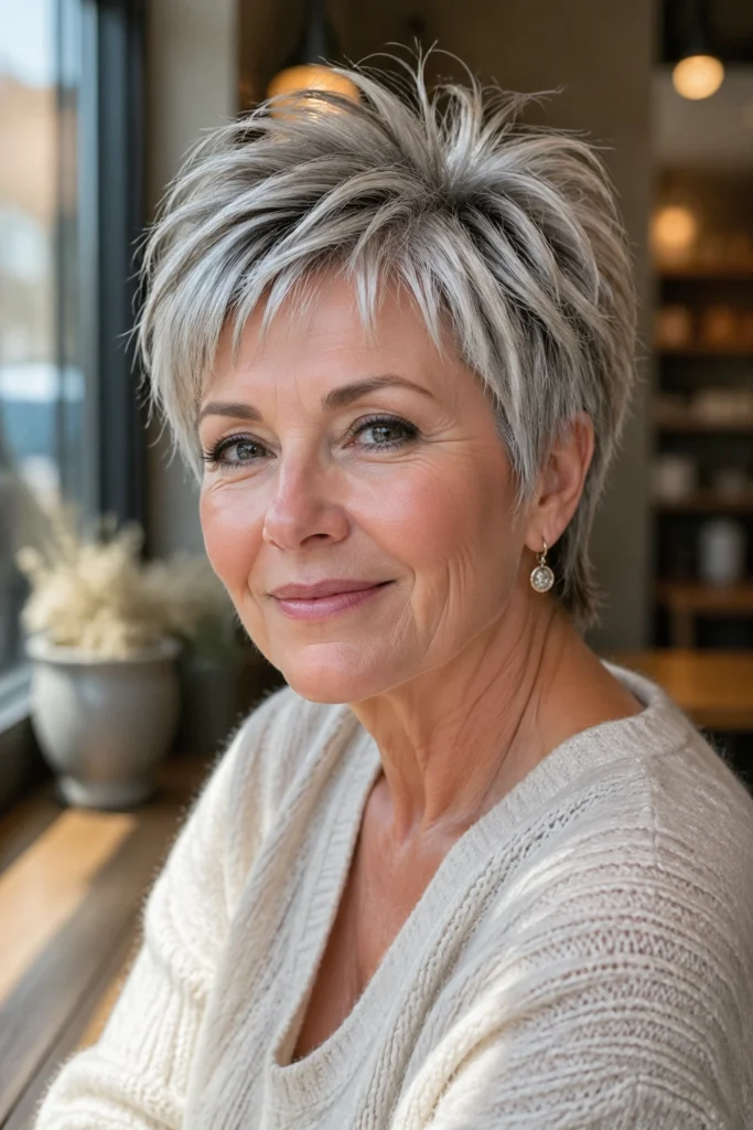 23 Choppy Hairstyles for Older Women