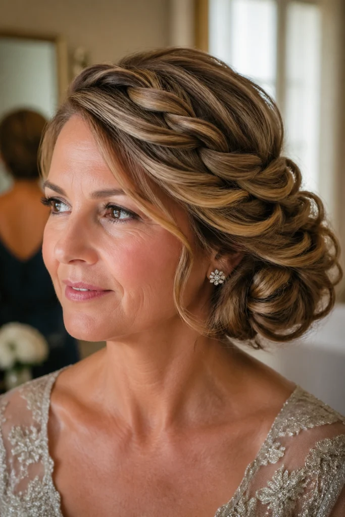 13 Rope Braid Updos for Mother of the Bride