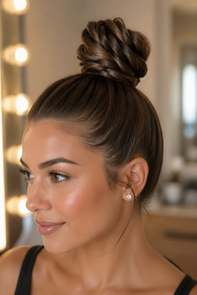 13 Rope Braid Buns for Pin-Straight Long Hair