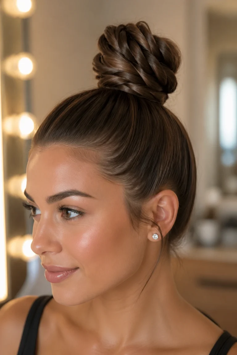 13 Rope Braid Buns for Pin-Straight Long Hair