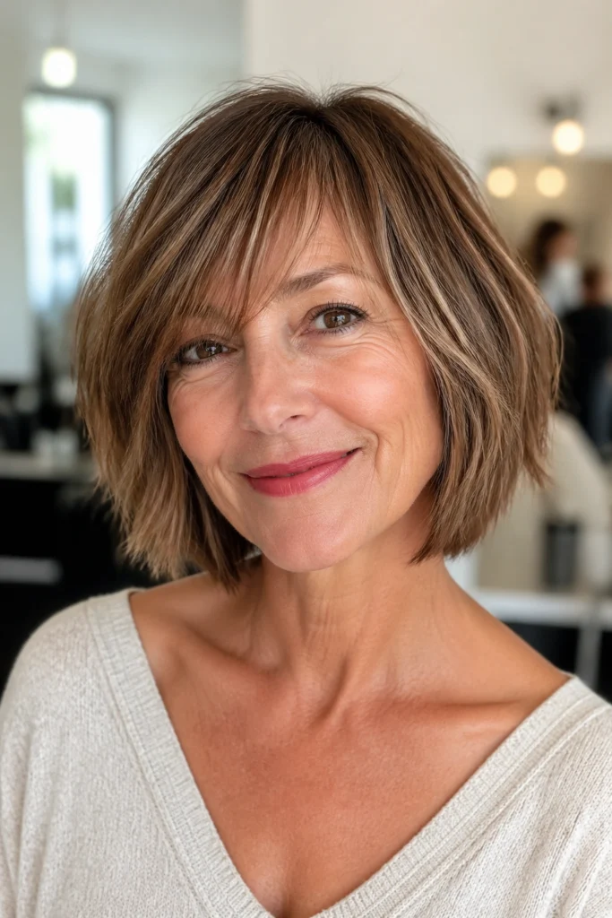 20 Short Shaggy Hairstyles for Women Over 60