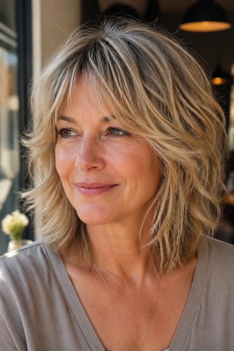 26 Wavy Hairstyles for Older Women That Add Volume